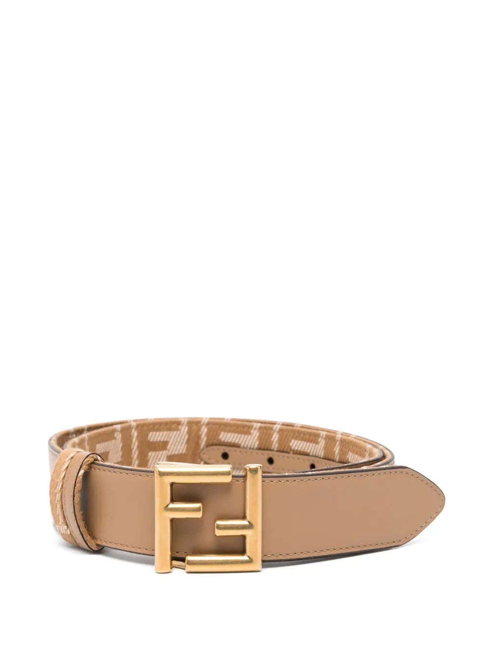 FENDI Removable Leather Belt with Sleek Buckle - 3.5 cm Height