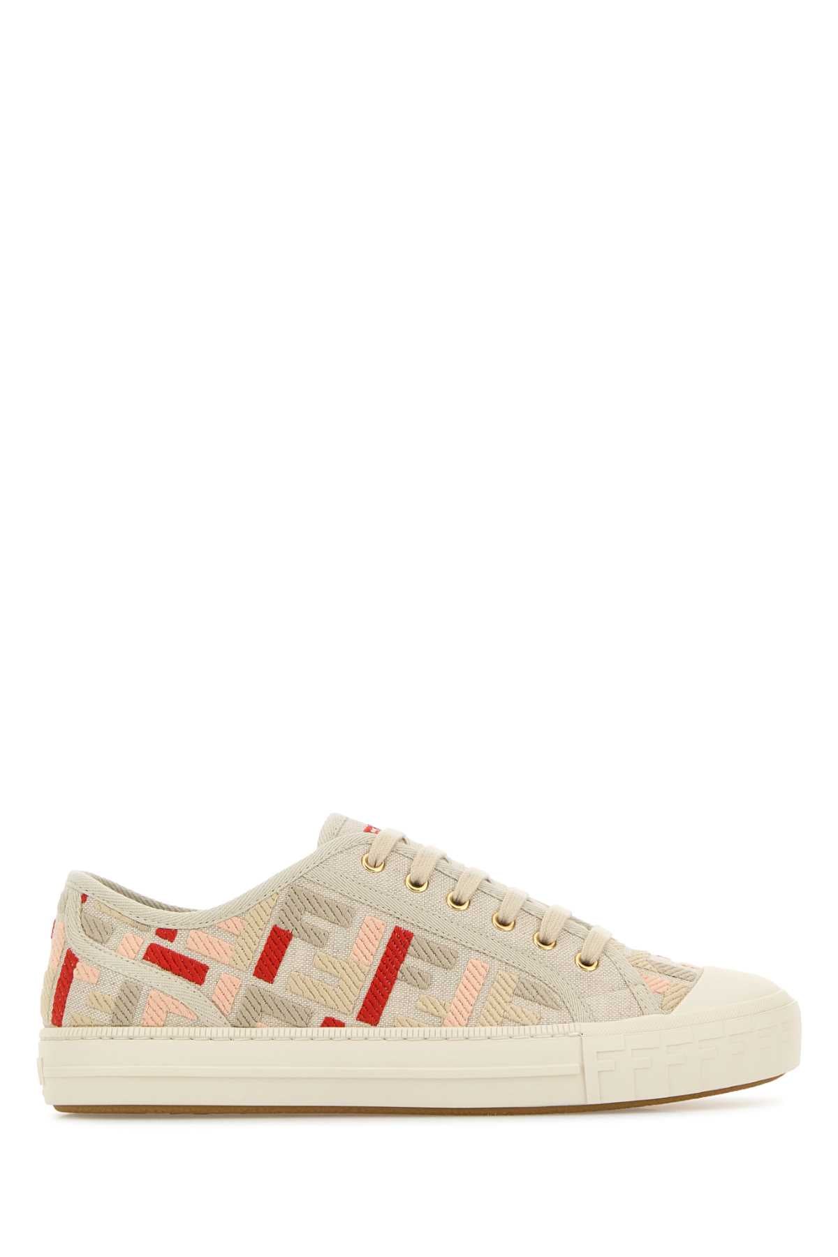 FENDI Canvas Multicolor Sneakers for Women