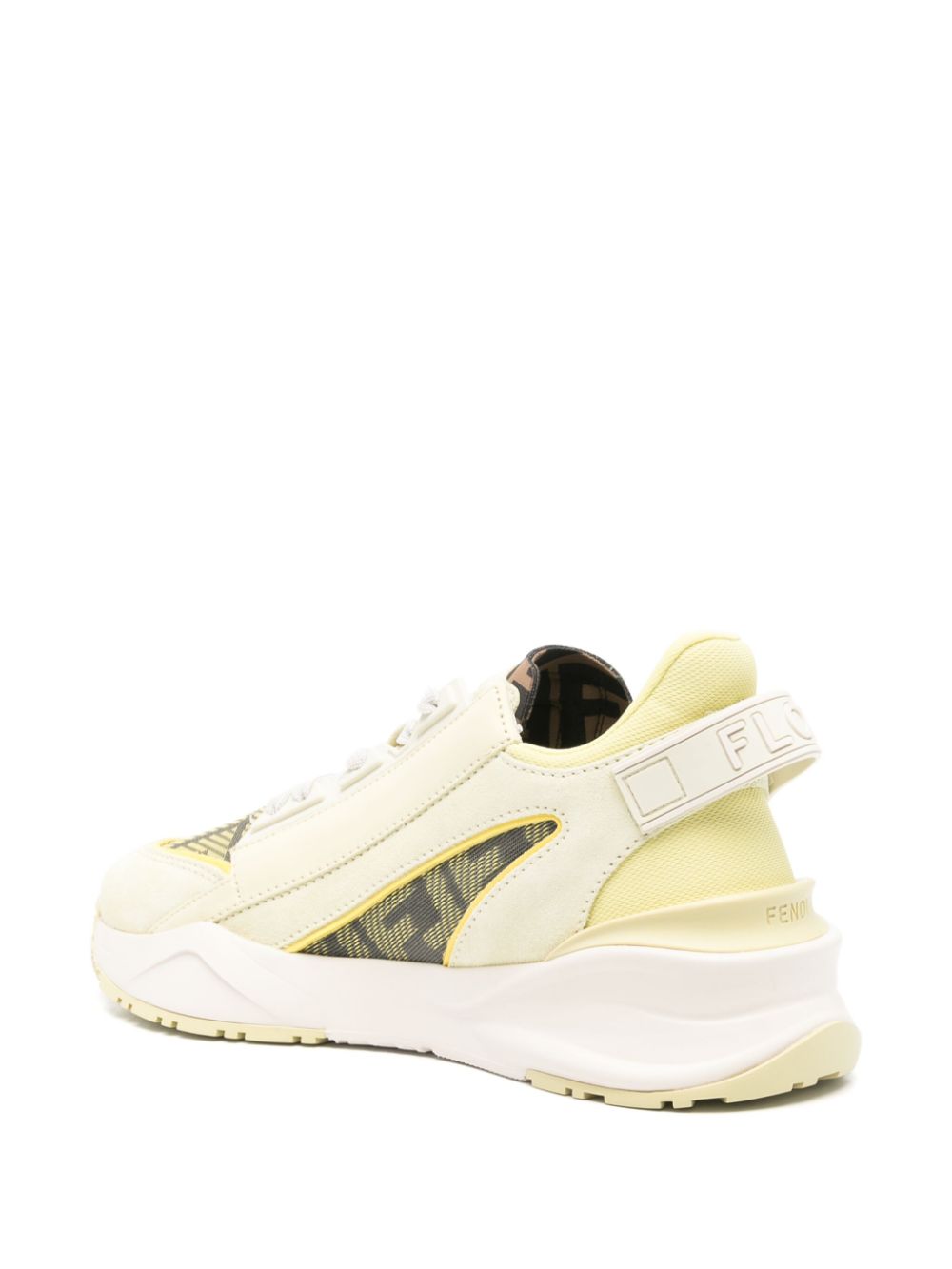 FENDI Chunky Round Toe Leather Sneakers for Women