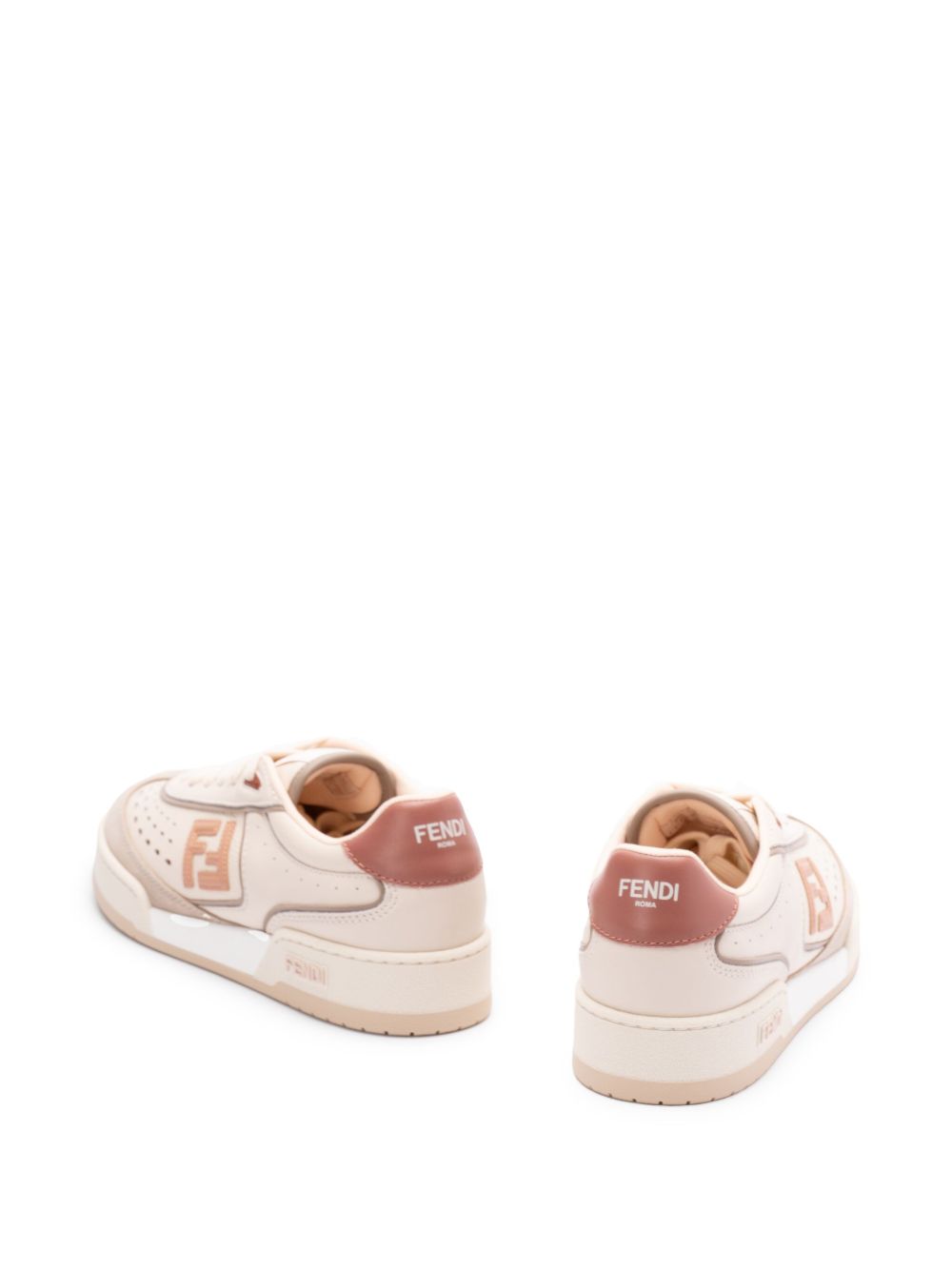 FENDI Leather Lace-Up Sneakers for Women