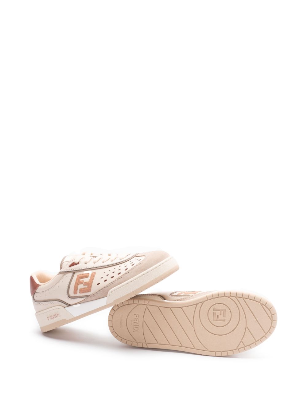 FENDI Leather Lace-Up Sneakers for Women