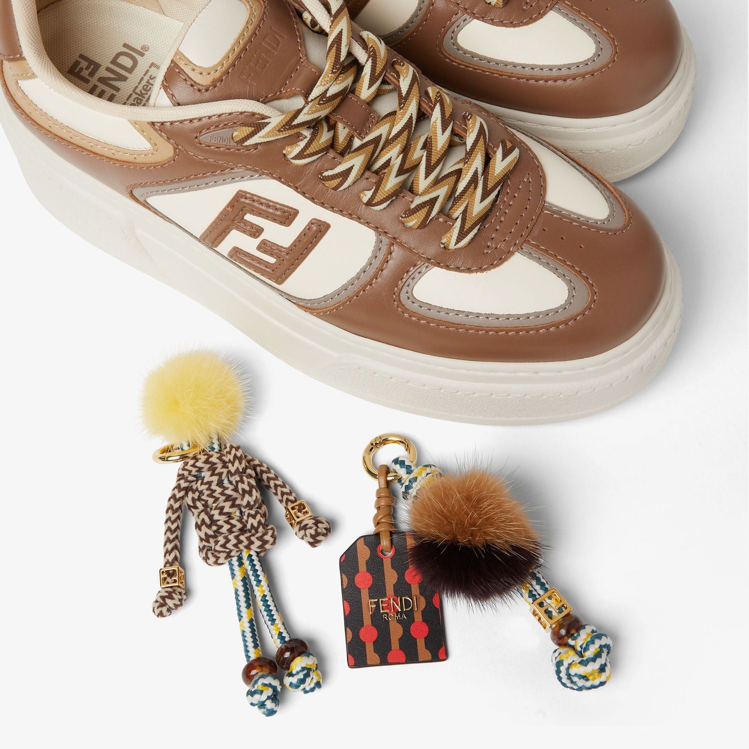 FENDI Italian Leather Women's Sneakers for Fall 2025