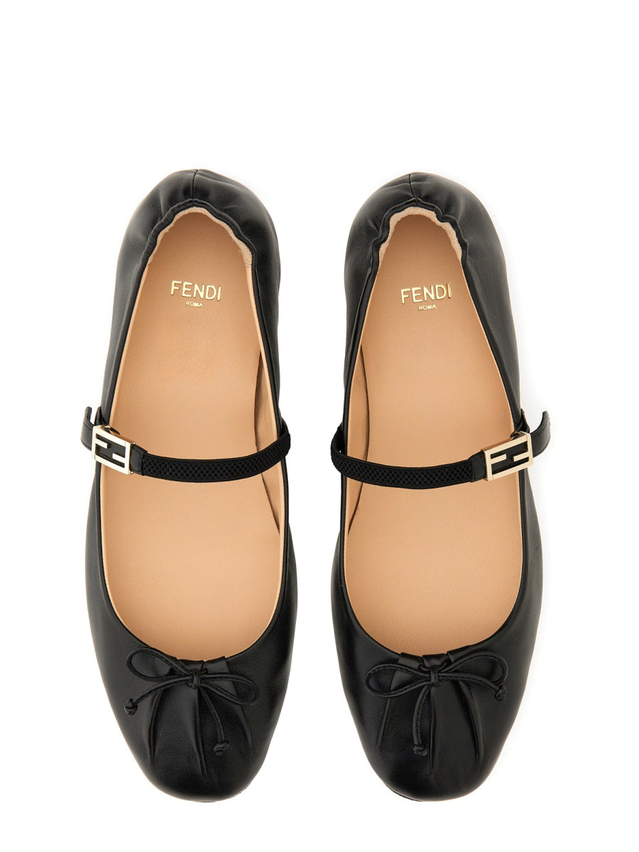 FENDI Leather Flats for Women - SS25 Collection