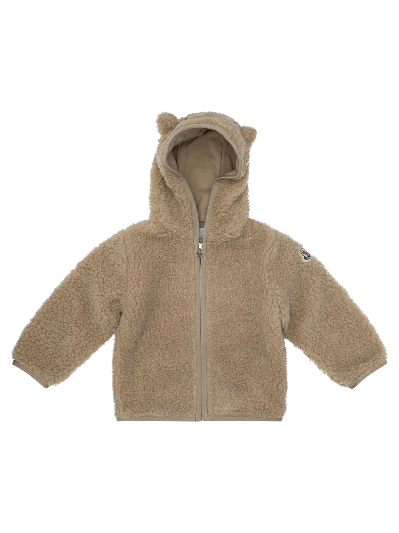 MONCLER KIDS Mini Teddy Jacket with Logo for Boys