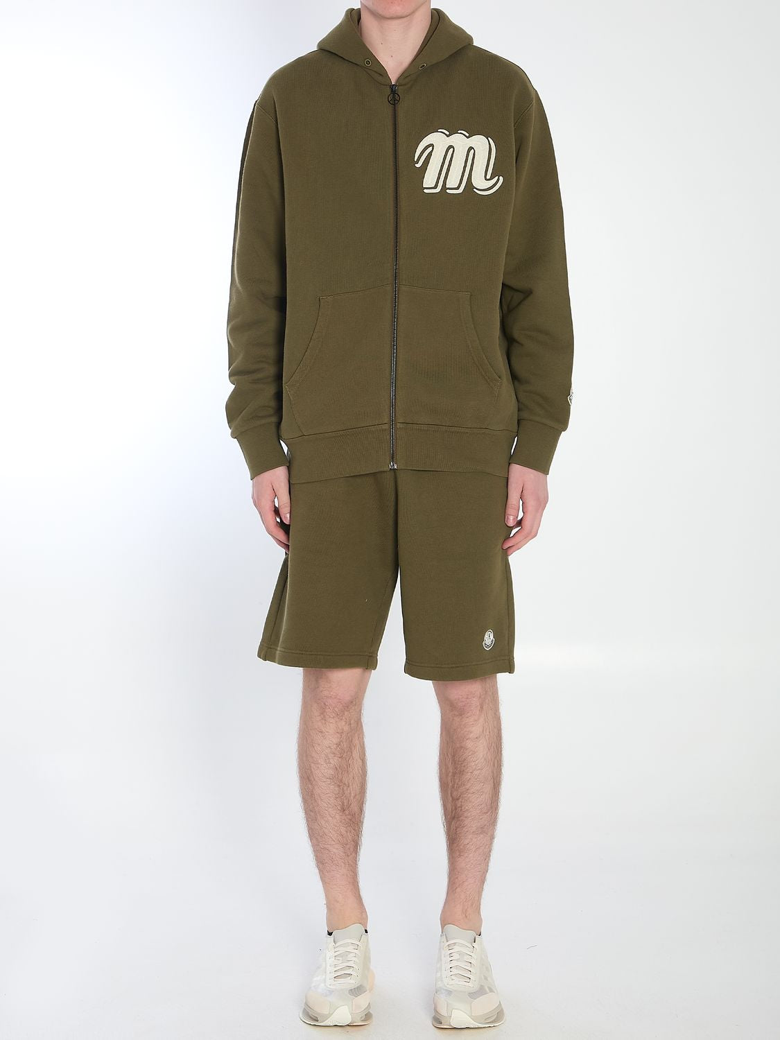 MONCLER GENIUS Oversized Embroidered Hoodie for Men