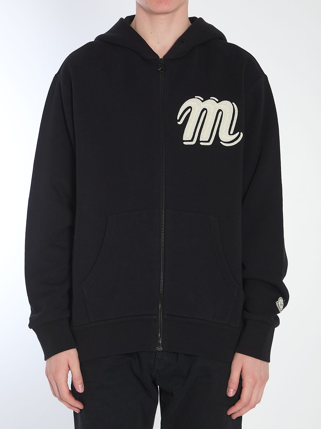 MONCLER GENIUS Embroidered Oversized Hoodie - Size L