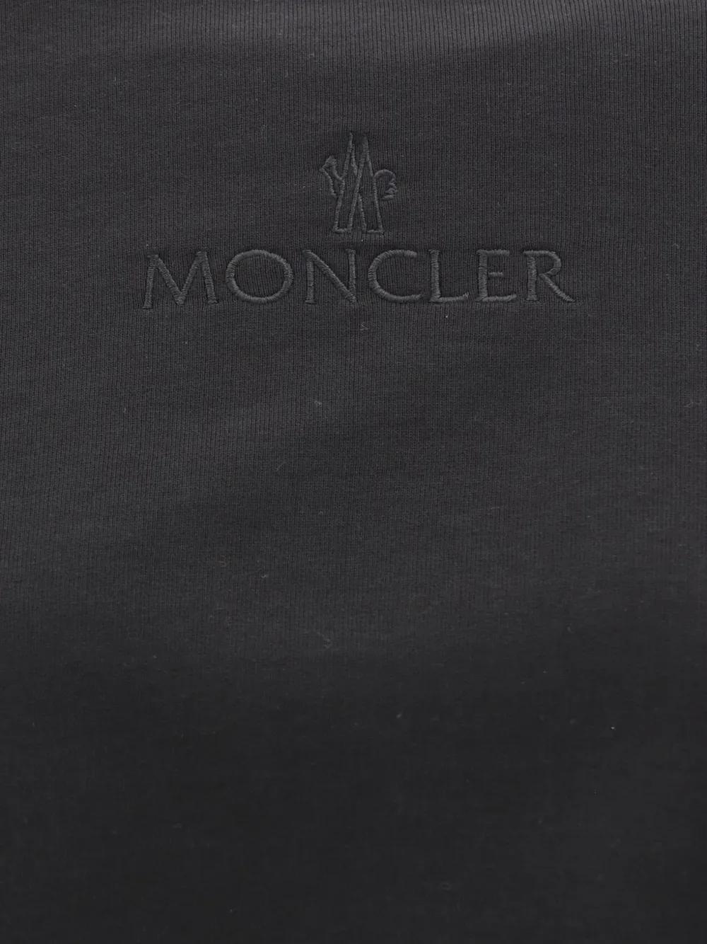 MONCLER Crew Neck Logo Sweatshirt Size S