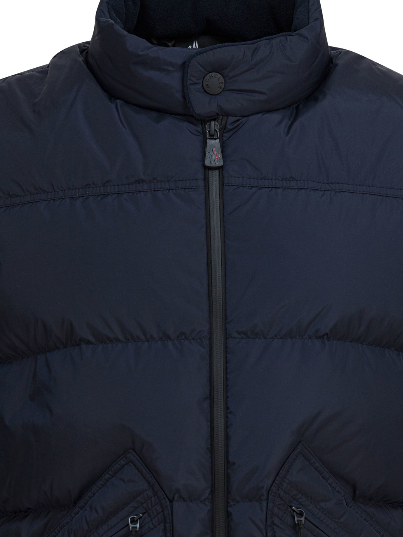 MONCLER GRENOBLE Lightweight Down Jacket with Logo - Regular Fit
