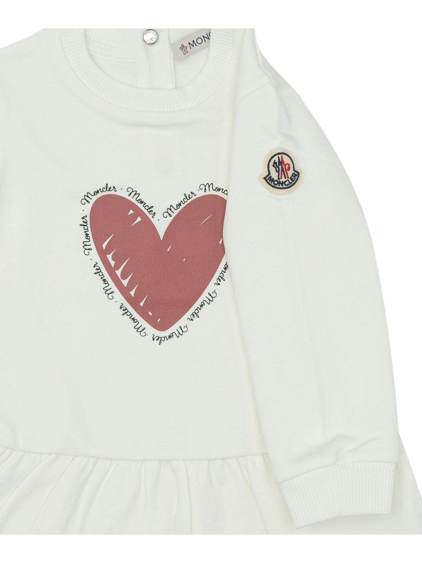 MONCLER KIDS Mini Cotton Blend Dress for Girls - FW25 Collection
