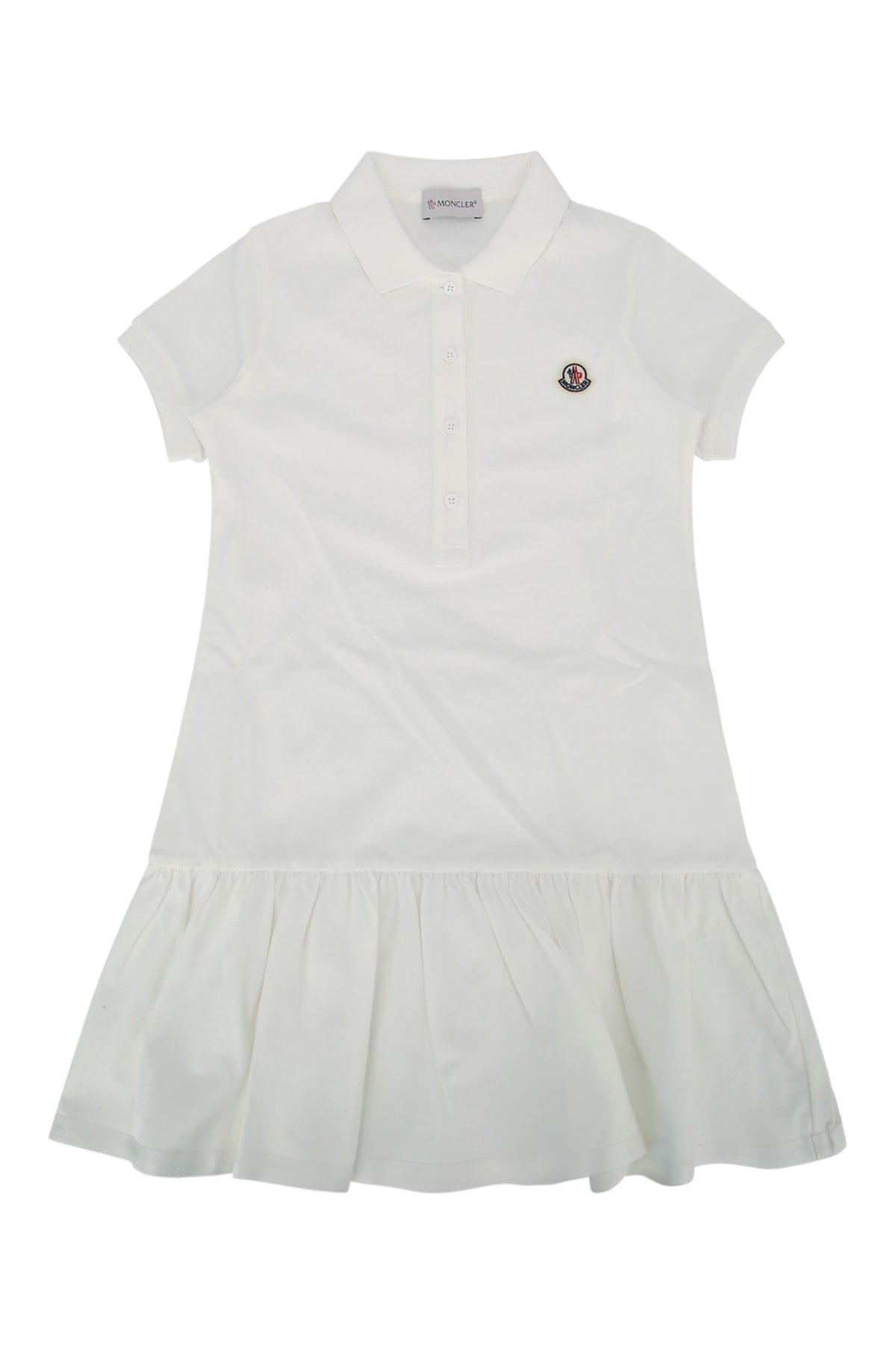 MONCLER KIDS Long-Sleeve Cotton Dress for Girls - Spring/Summer 2025