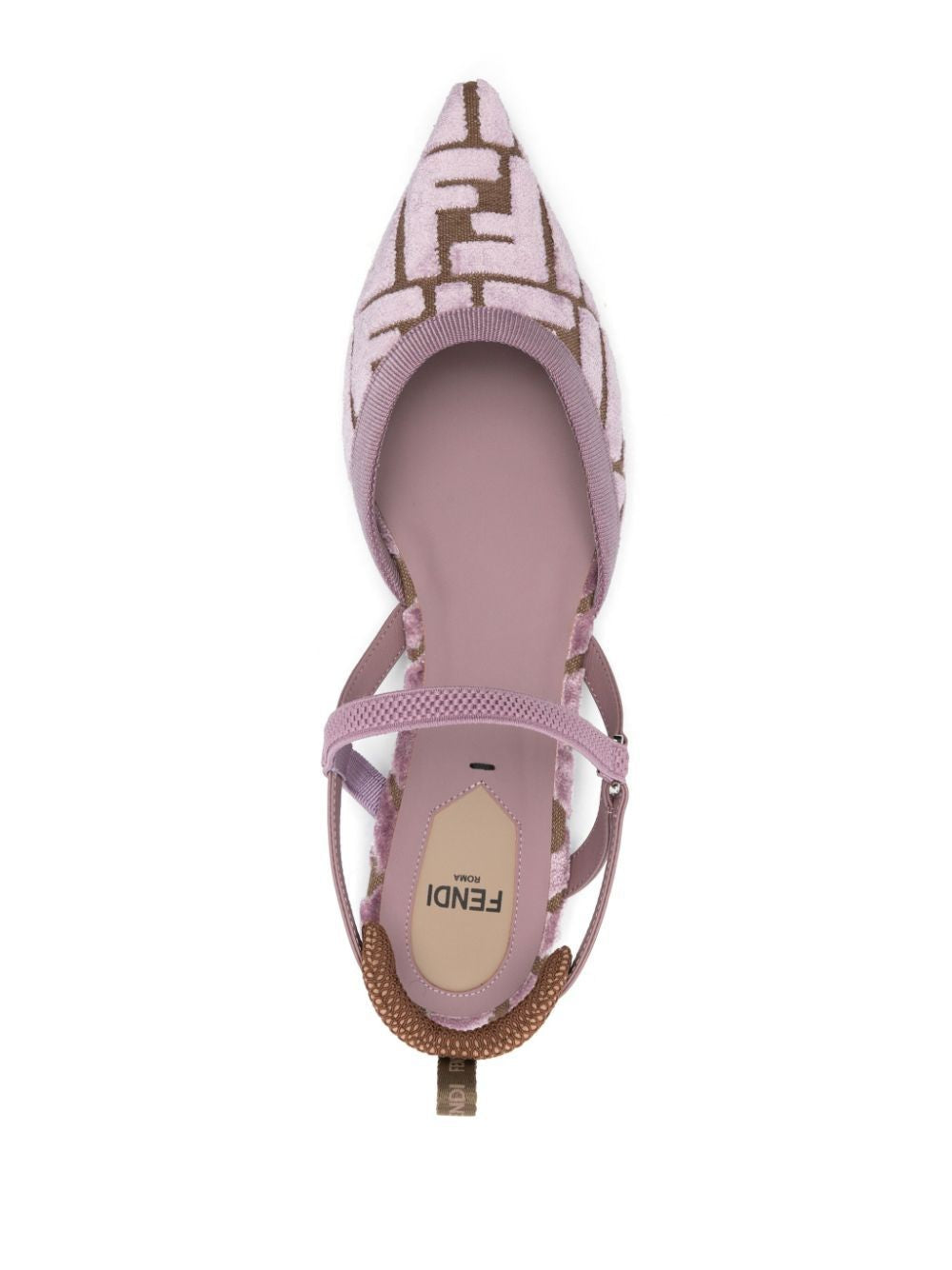 FENDI Mini Luxurious Kitten Velvet Sandals