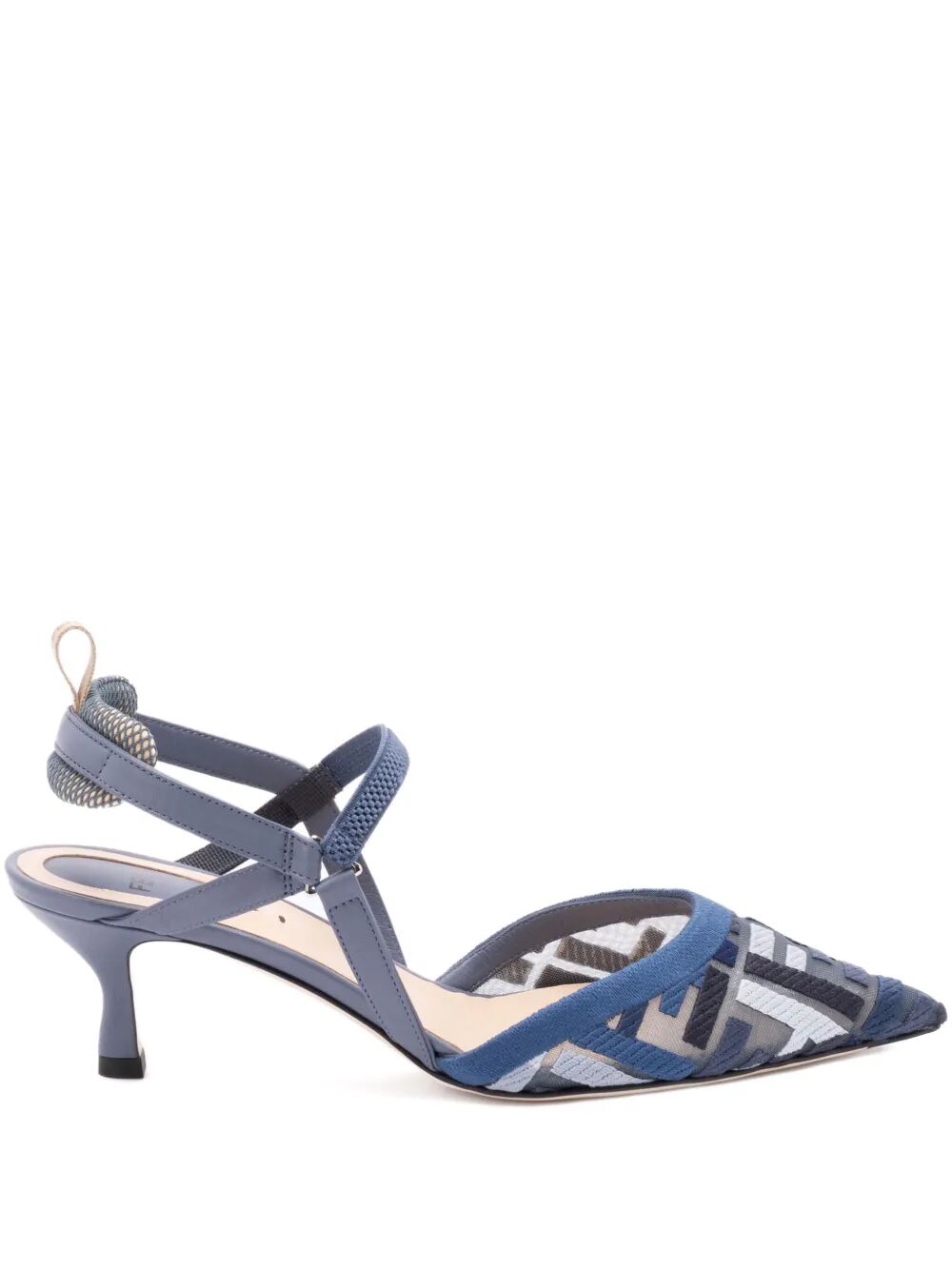 FENDI Women's Slingback Pumps - Lightweight Mesh Design