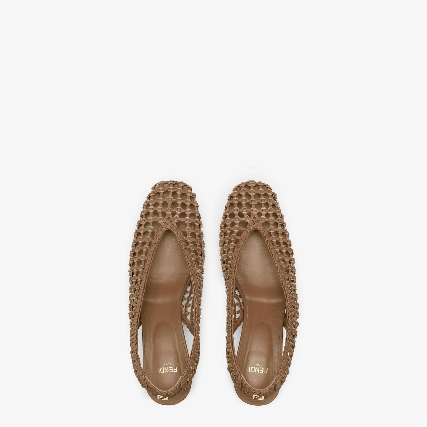 FENDI Leather Slingback Pumps