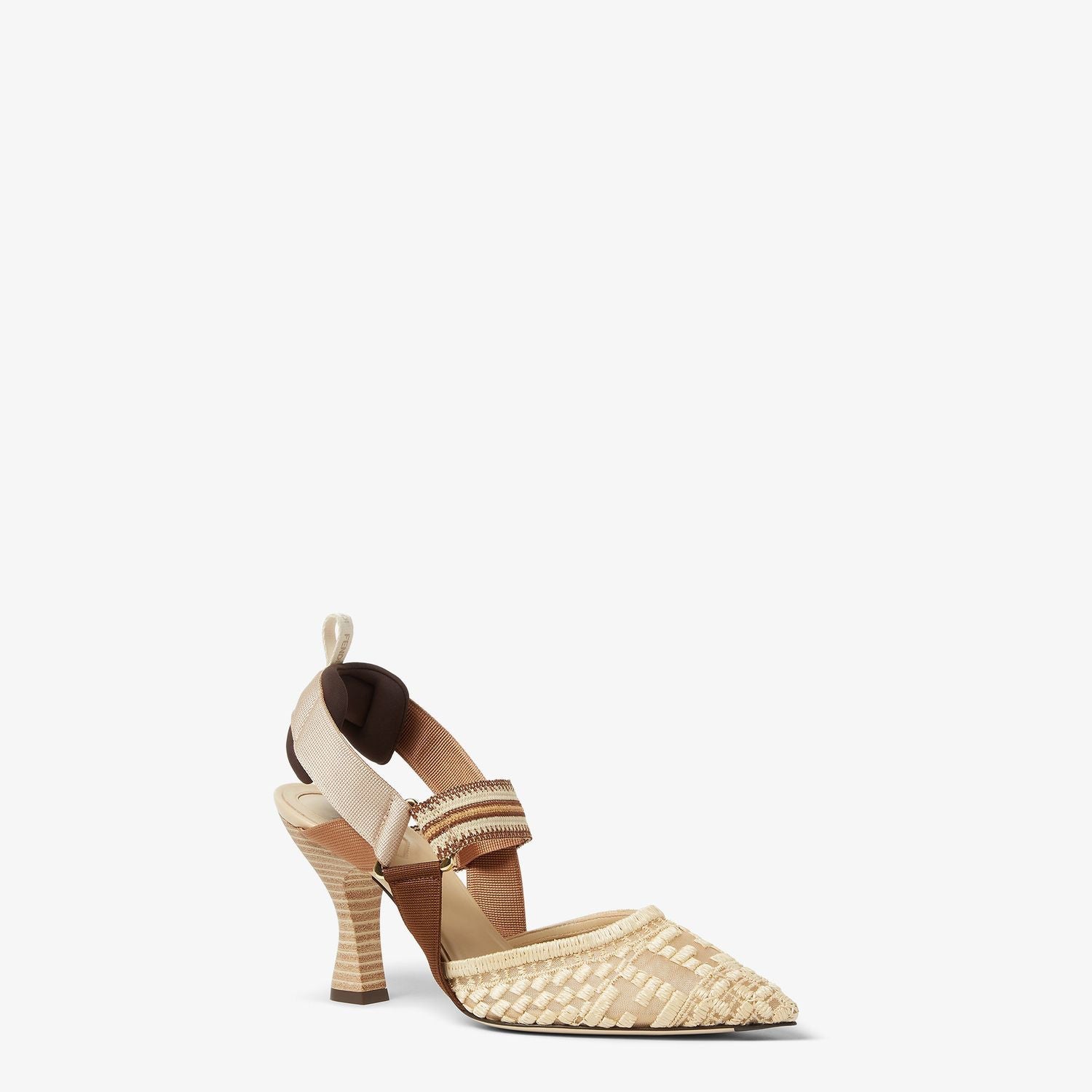 FENDI Elegant Mini Rafia Pumps for Women