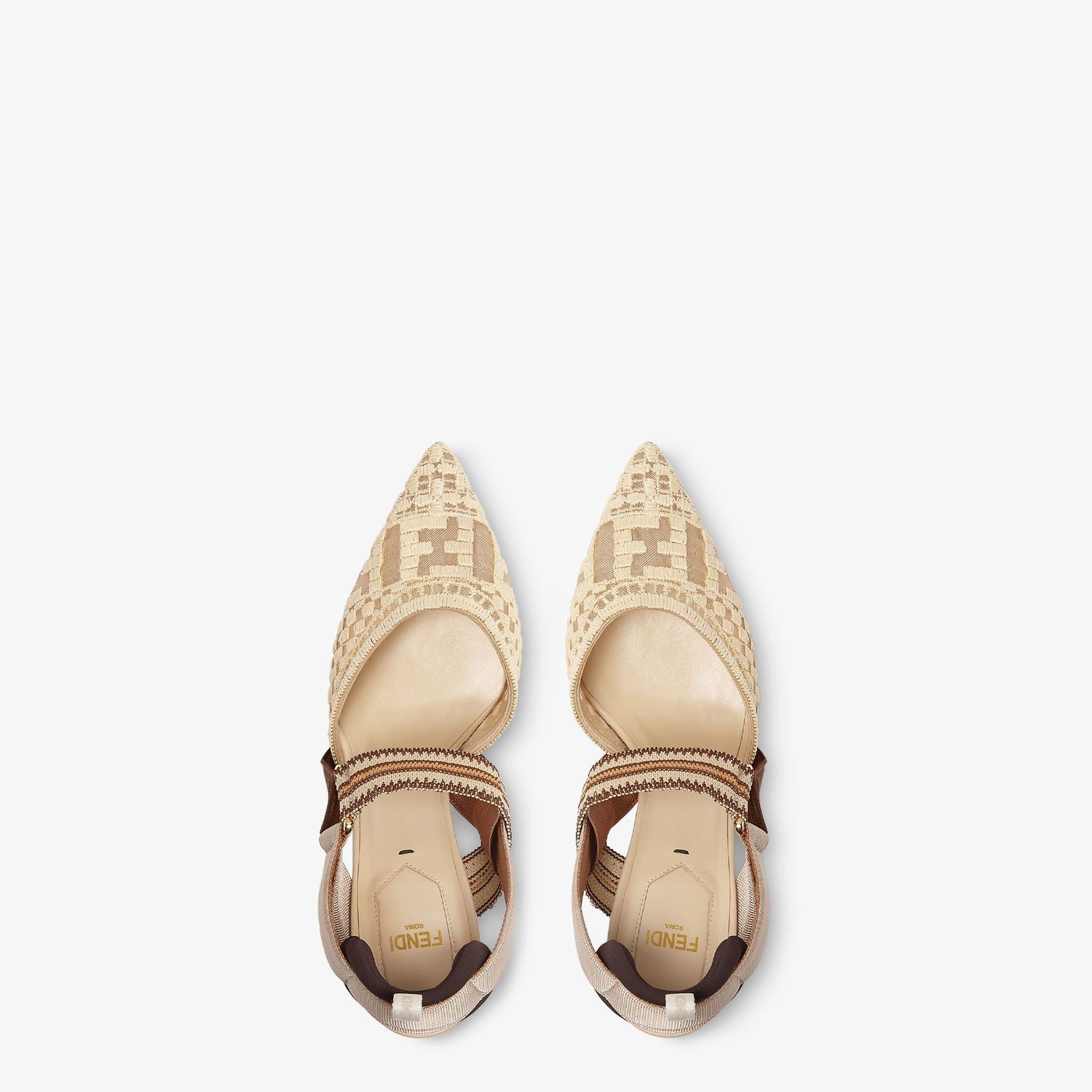 FENDI Elegant Mini Rafia Pumps for Women
