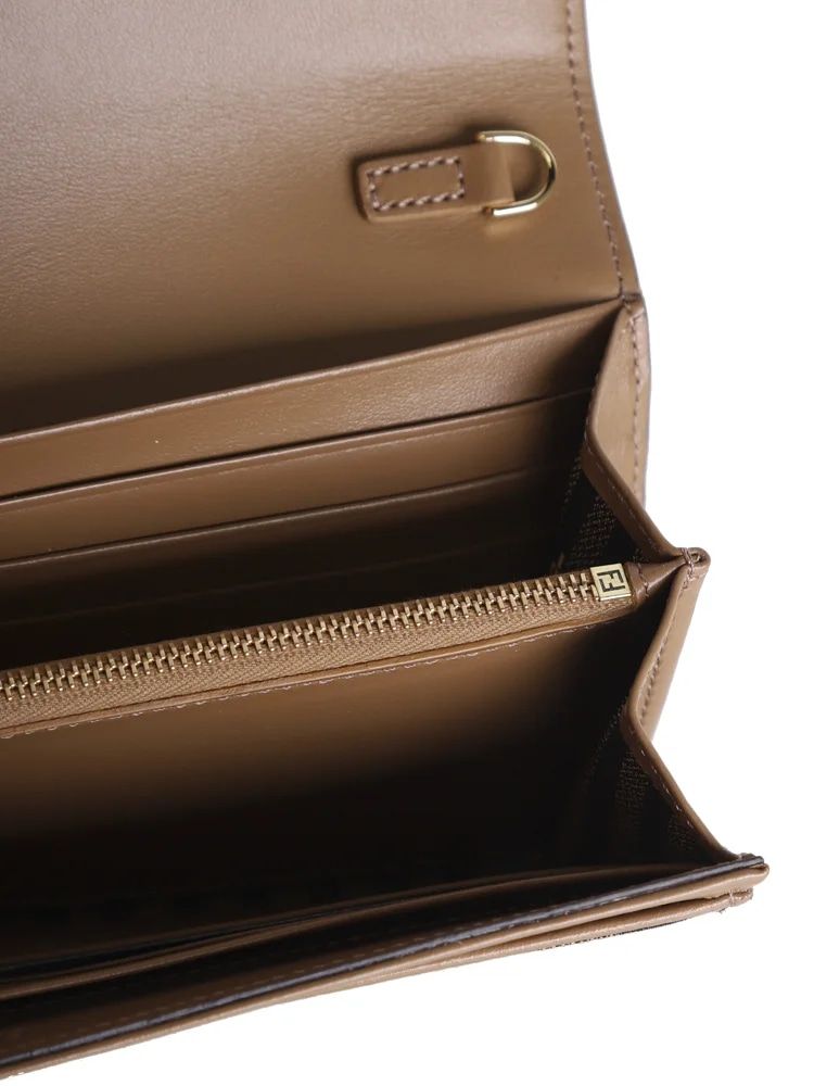 FENDI Mini Canvas Chain Wallet