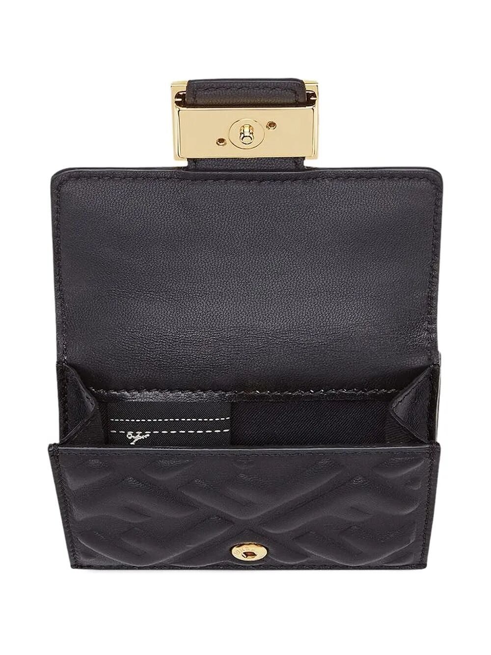 FENDI Mini Nappa Leather Baguette Trifold Wallet