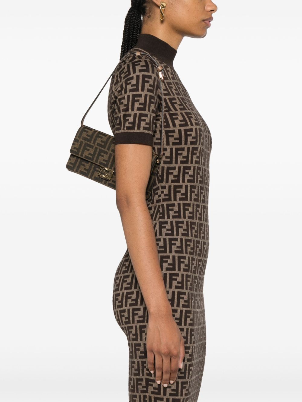 FENDI Rectangular Mini Clutch Handbag