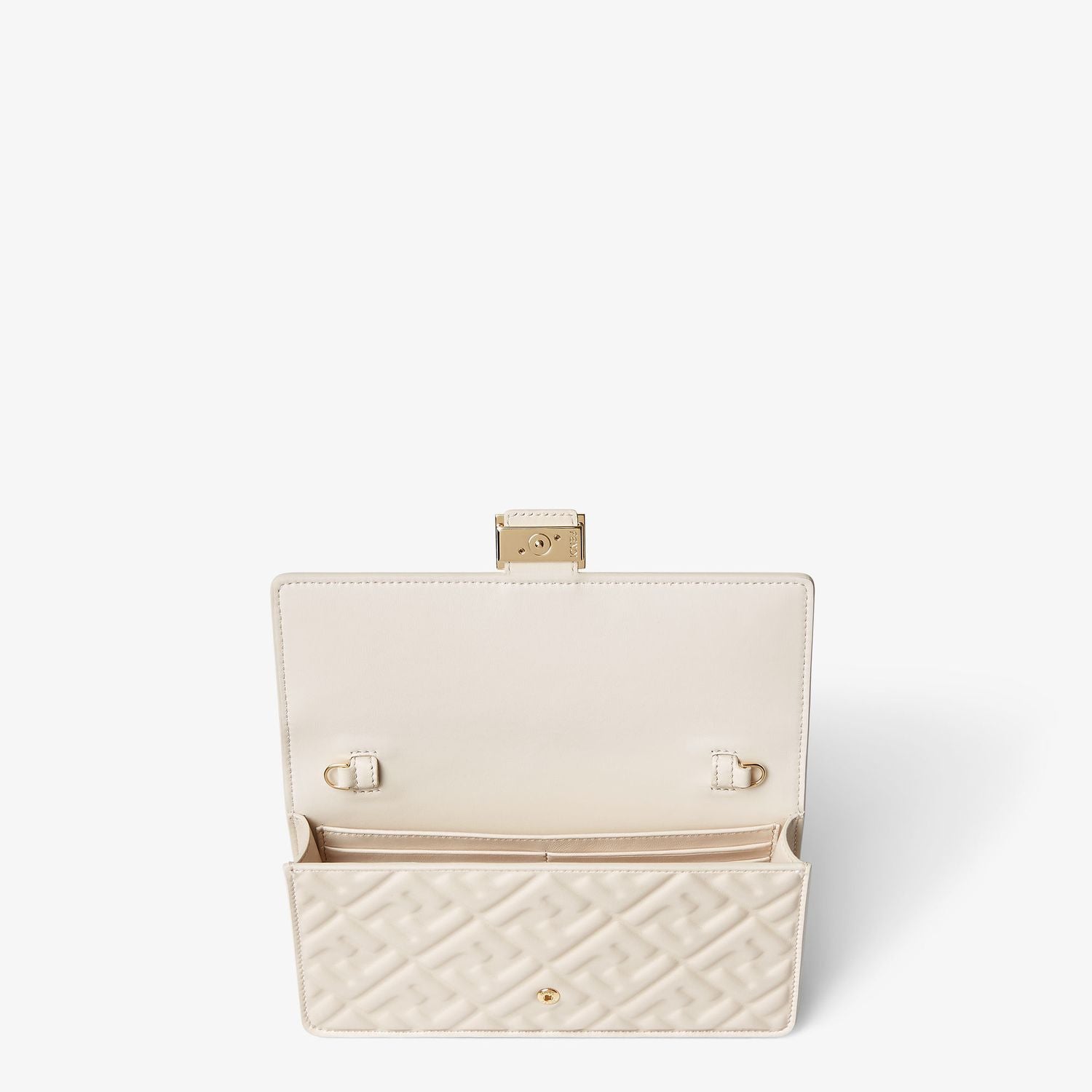FENDI Mini Wallet on Chain Baguette in Nappa Leather with FF Motif