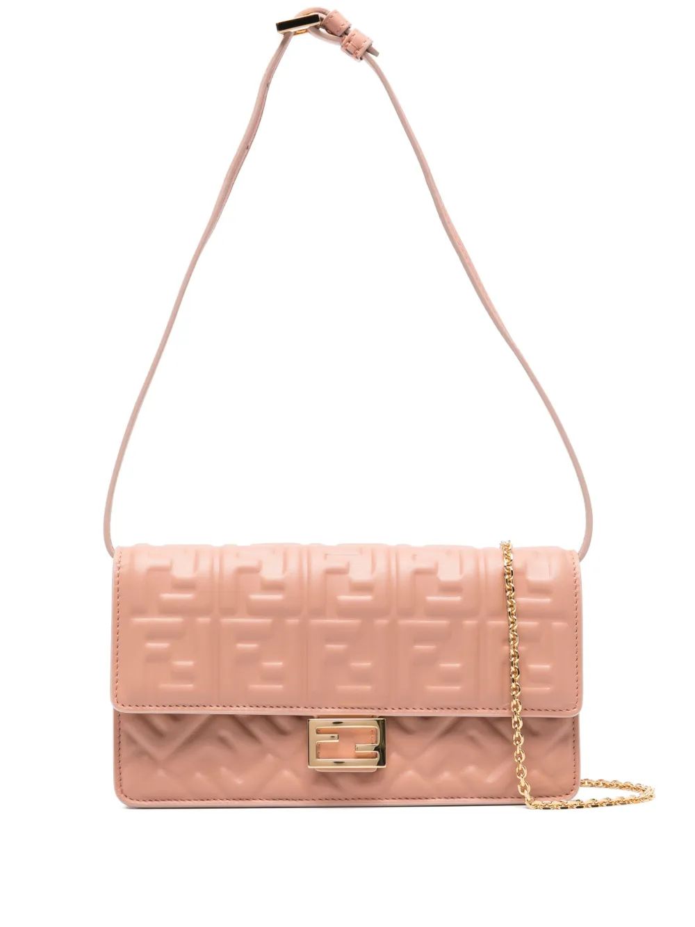 FENDI Leather Mini Wallet Clutch