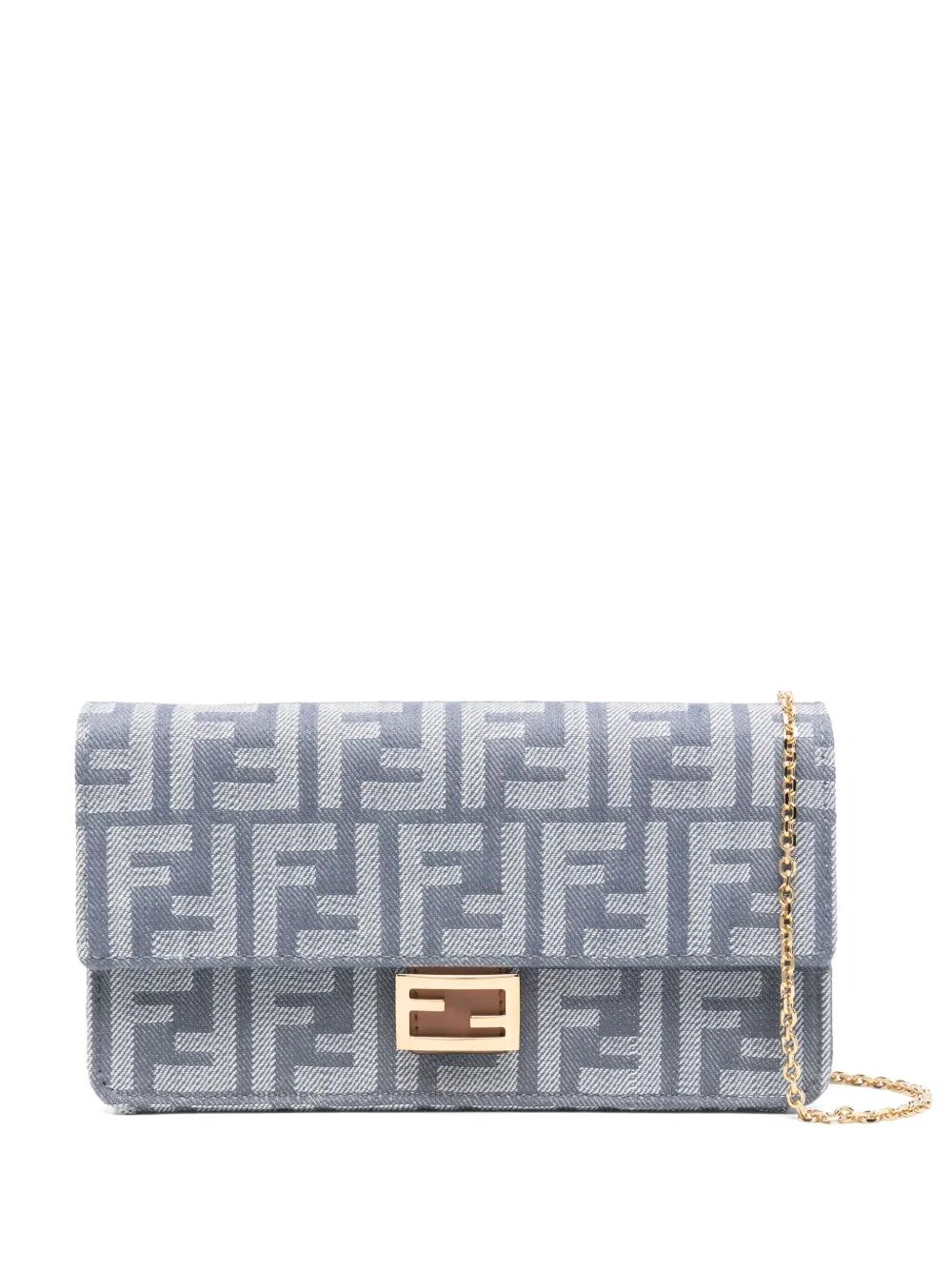 FENDI Mini Wallet on Chain Bag with Jacquard Logo