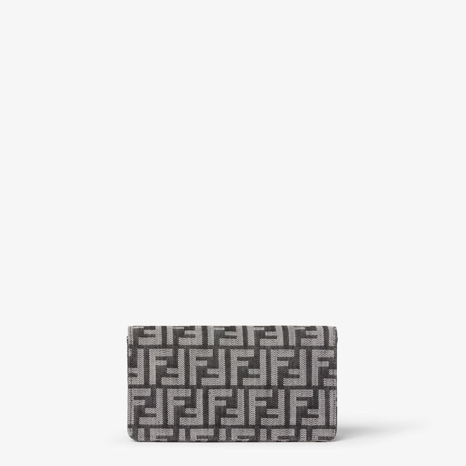 FENDI Mini Wallet on Chain Baguette in Denim Effect