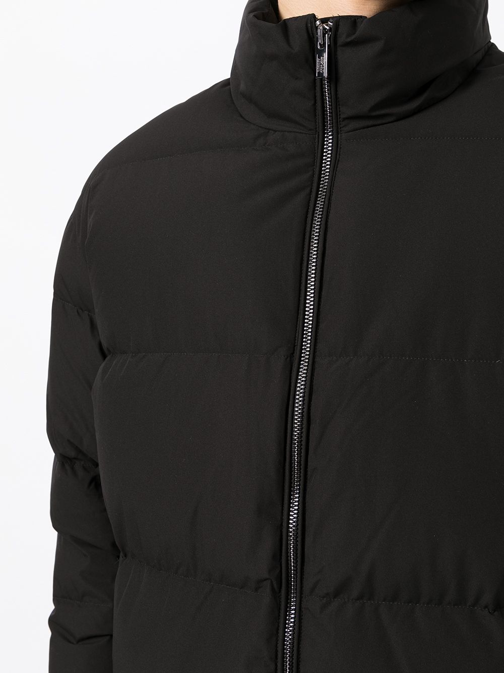 EMPORIO ARMANI Men's Nylon Down Jacket with High Neck and Zip Front - FW25