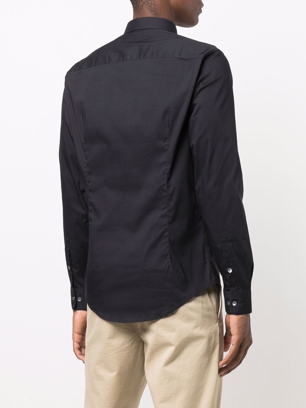 EMPORIO ARMANI Classic Elegance Button-Up Mini Shirt for Men