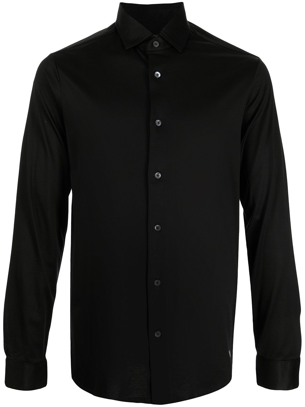 EMPORIO ARMANI Cotton Blend Classic Collar Shirt for Men - FW25