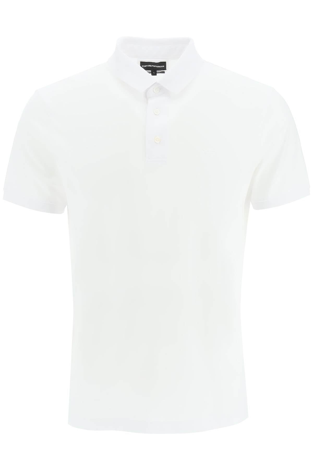 EMPORIO ARMANI Logo Print Polo Shirt - SS25