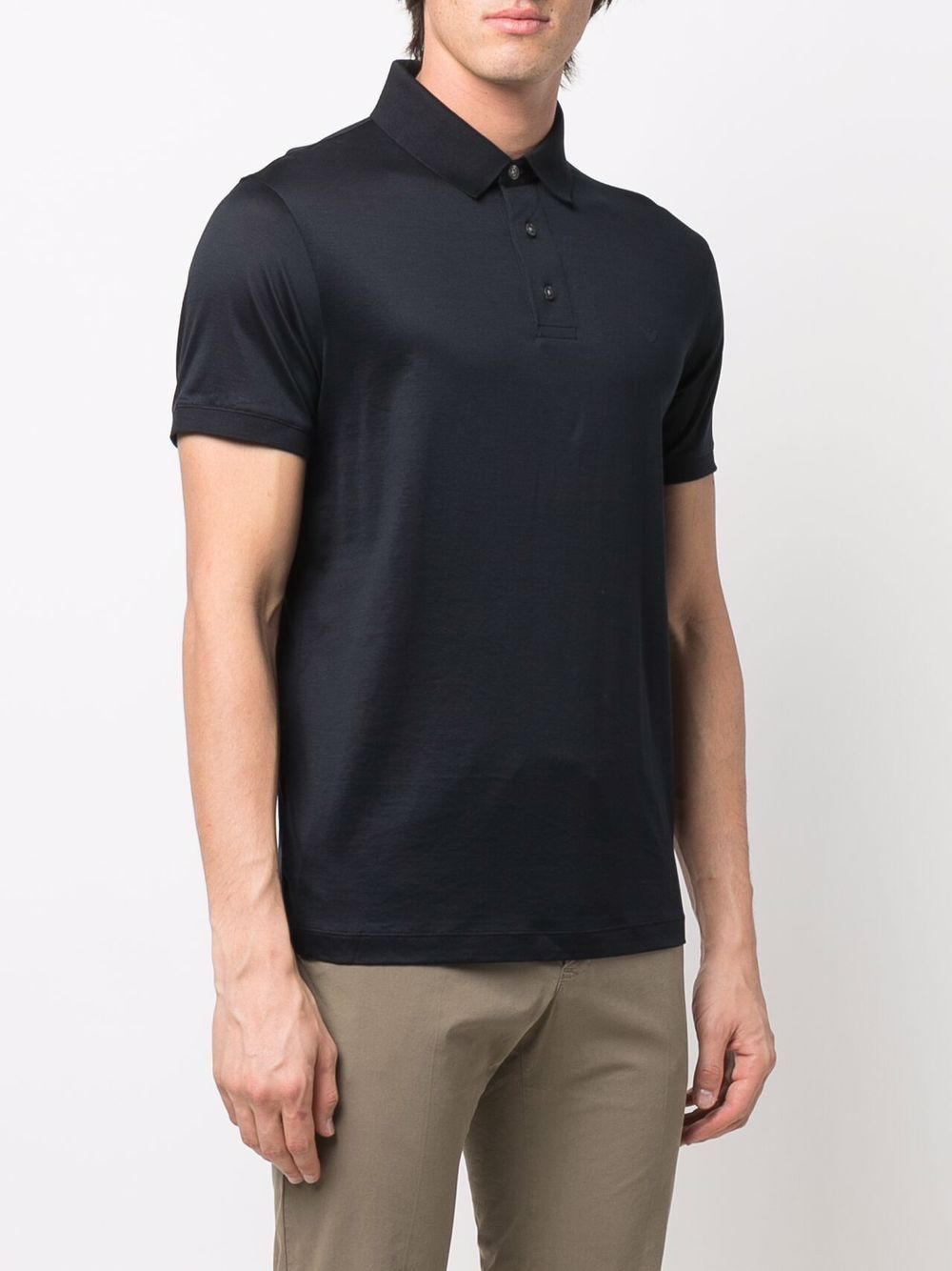 EMPORIO ARMANI Signature Eagle Motif Polo Shirt