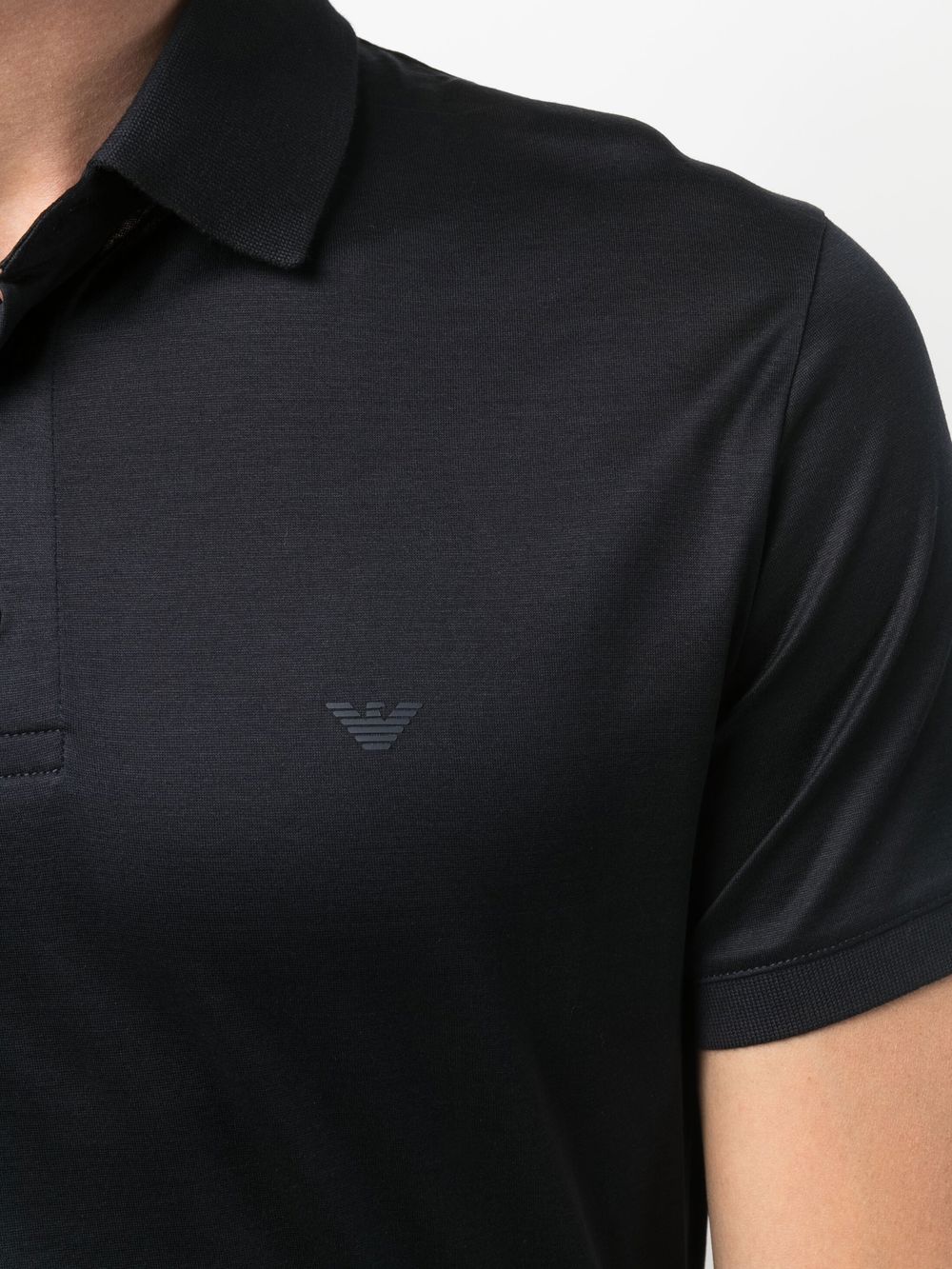 EMPORIO ARMANI Signature Eagle Motif Polo Shirt