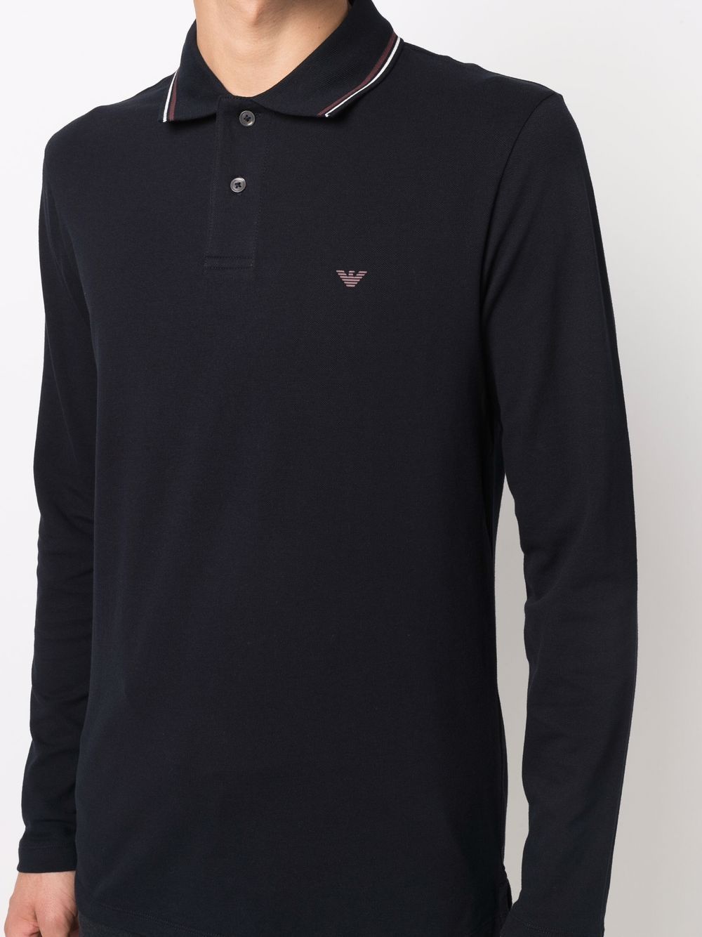 EMPORIO ARMANI Classic Logo Cotton Polo Shirt