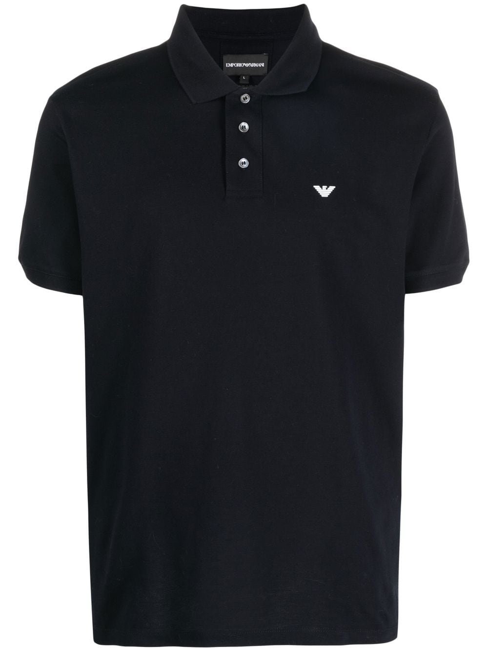 EMPORIO ARMANI Logo Cotton Polo Shirt for Men
