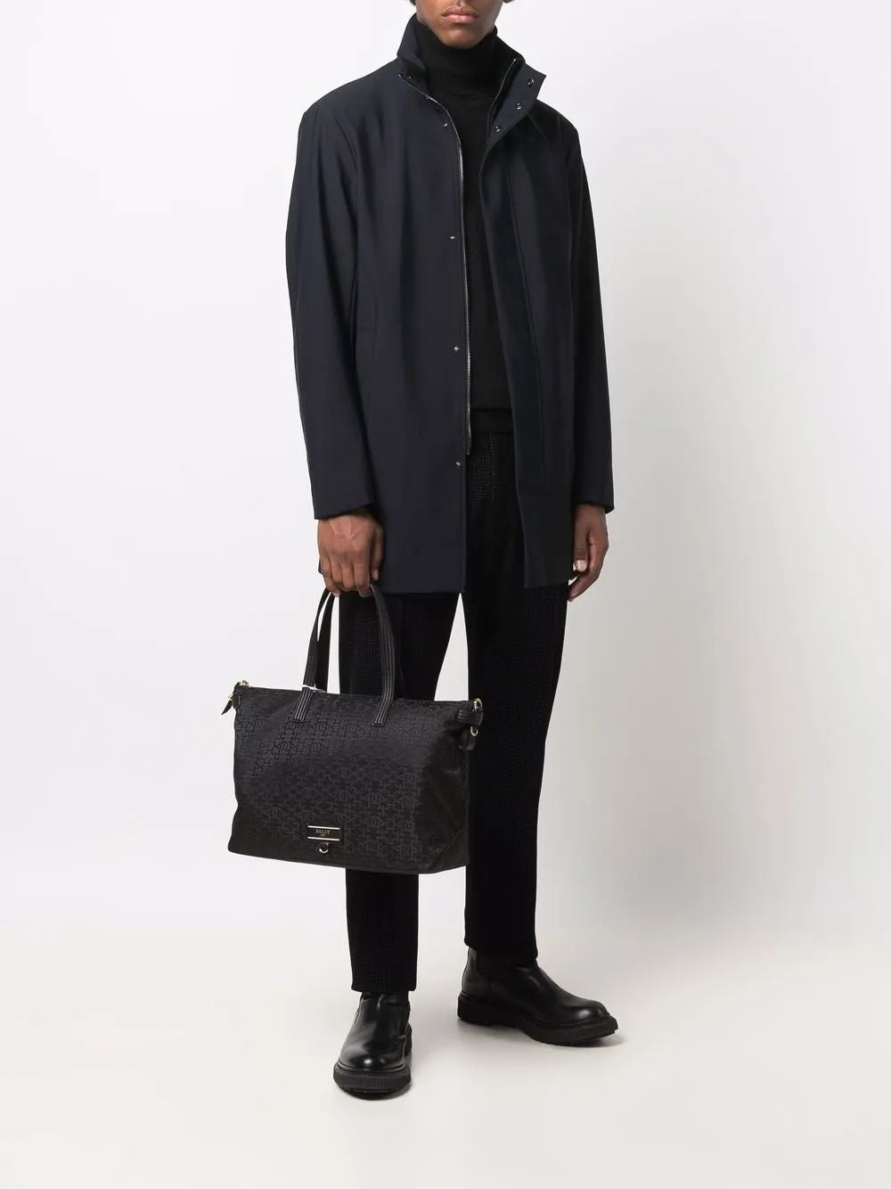 EMPORIO ARMANI Elastan Trench Coat for Men