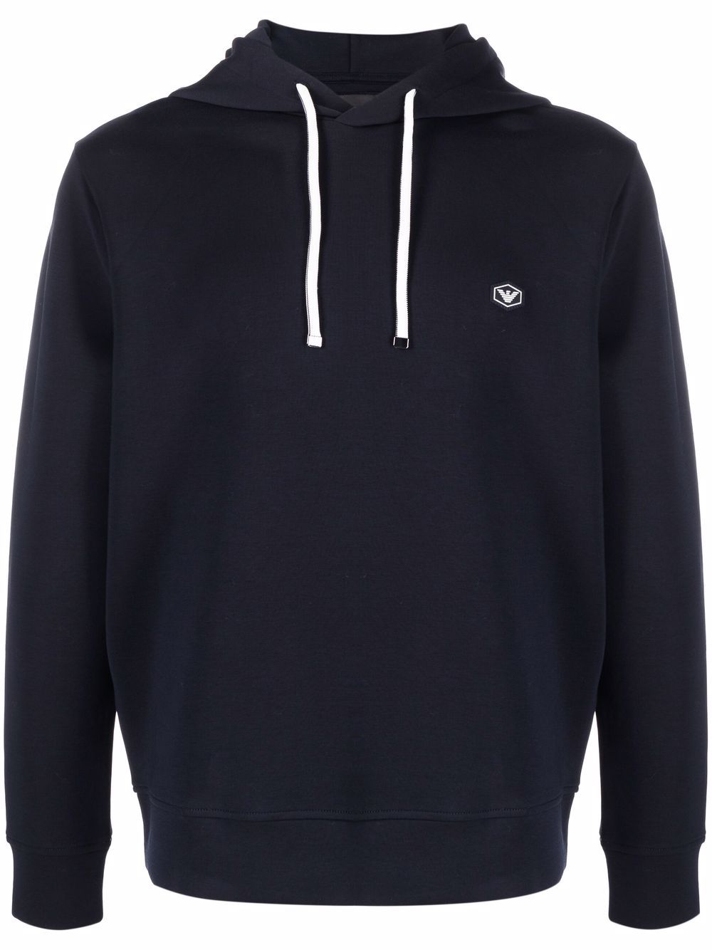 EMPORIO ARMANI Logo Cotton Blend Hoodie for Men