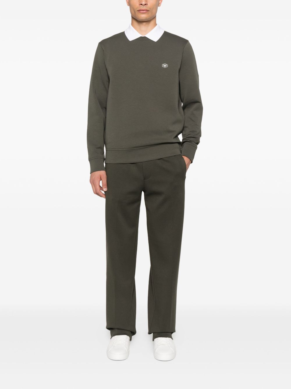 EMPORIO ARMANI Men's Cotton Crewneck Sweatshirt