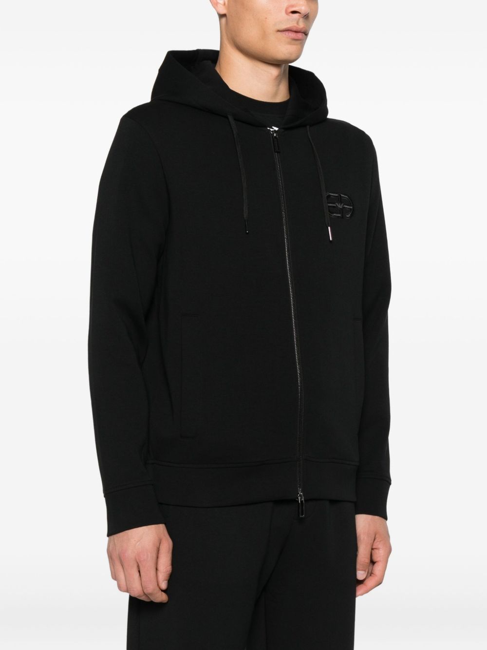 EMPORIO ARMANI Logo Cotton Hoodie for Men - FW25
