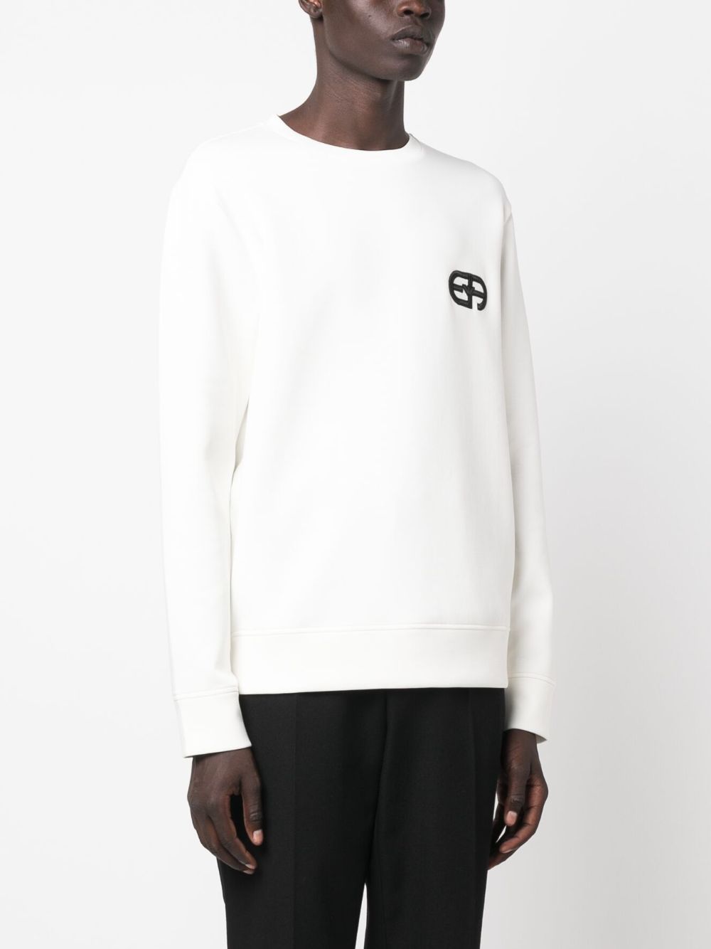 EMPORIO ARMANI Men's Logo Cotton Sweatshirt - SS25