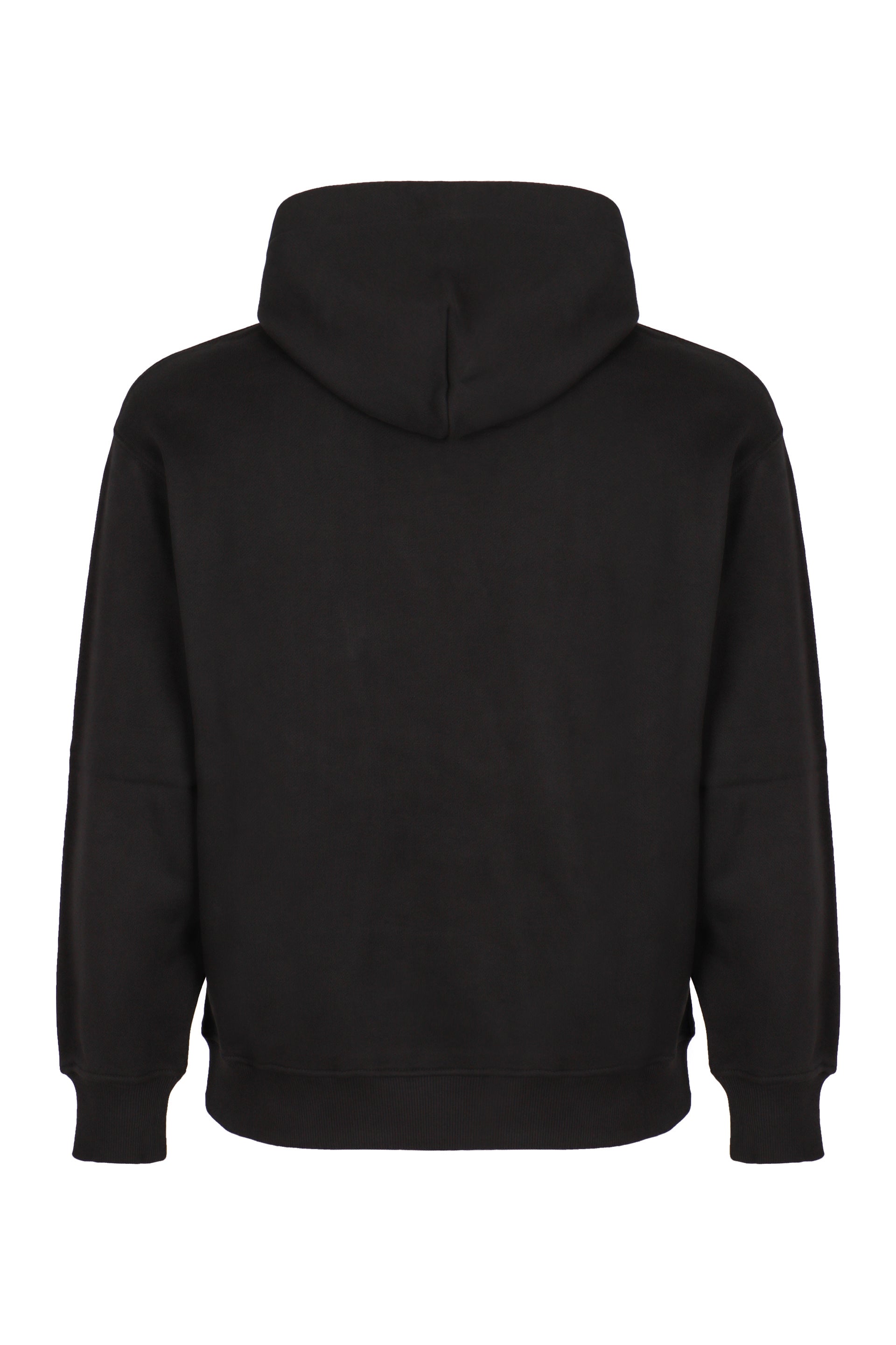 EMPORIO ARMANI Men's Cotton Hoodie with Ribbed Edges