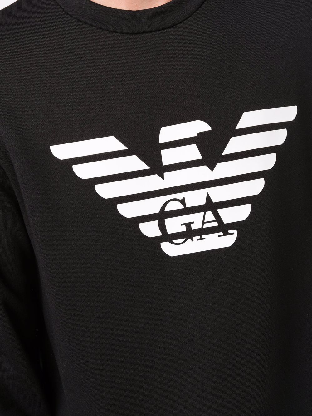 EMPORIO ARMANI Cotton Blend Crewneck Sweatshirt