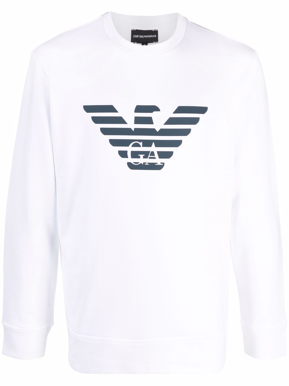 EMPORIO ARMANI Logo-Printed Cotton Sweatshirt for Men - SS25