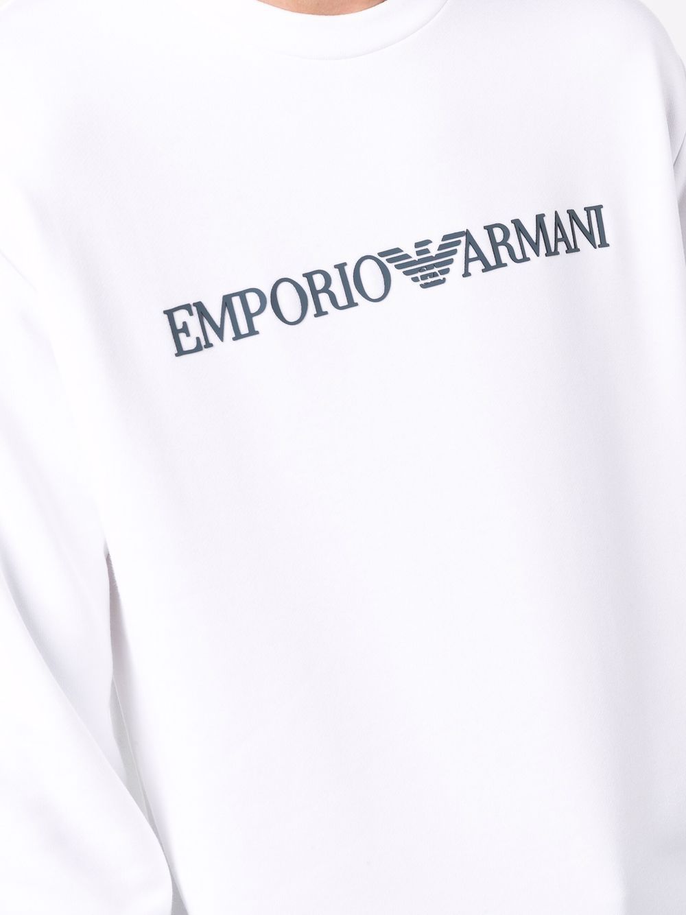 EMPORIO ARMANI Logo Cotton Sweatshirt for Men
