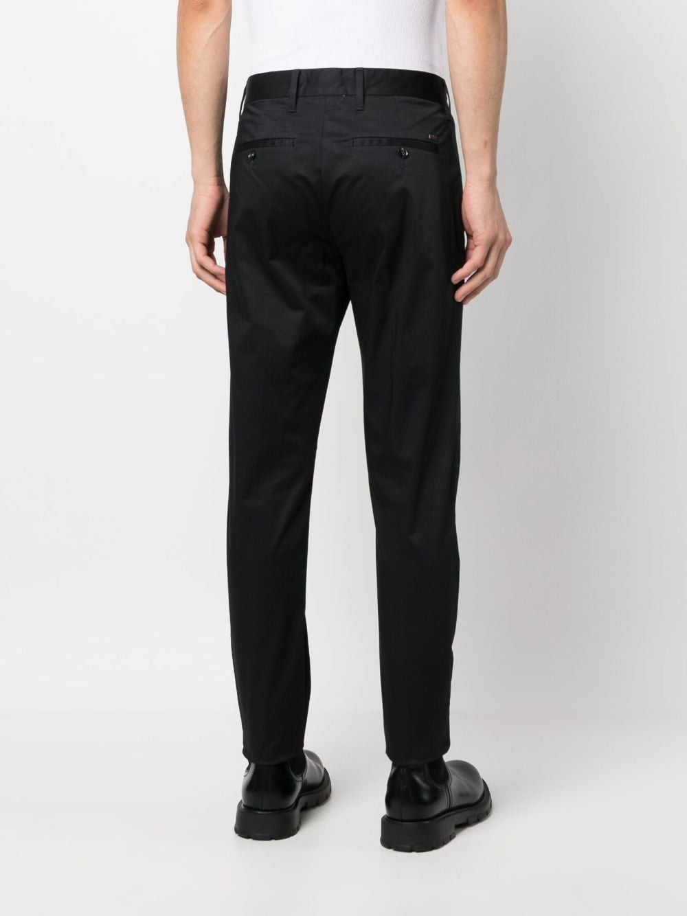 EMPORIO ARMANI Mid Rise Tapered Leg Chinos for Men