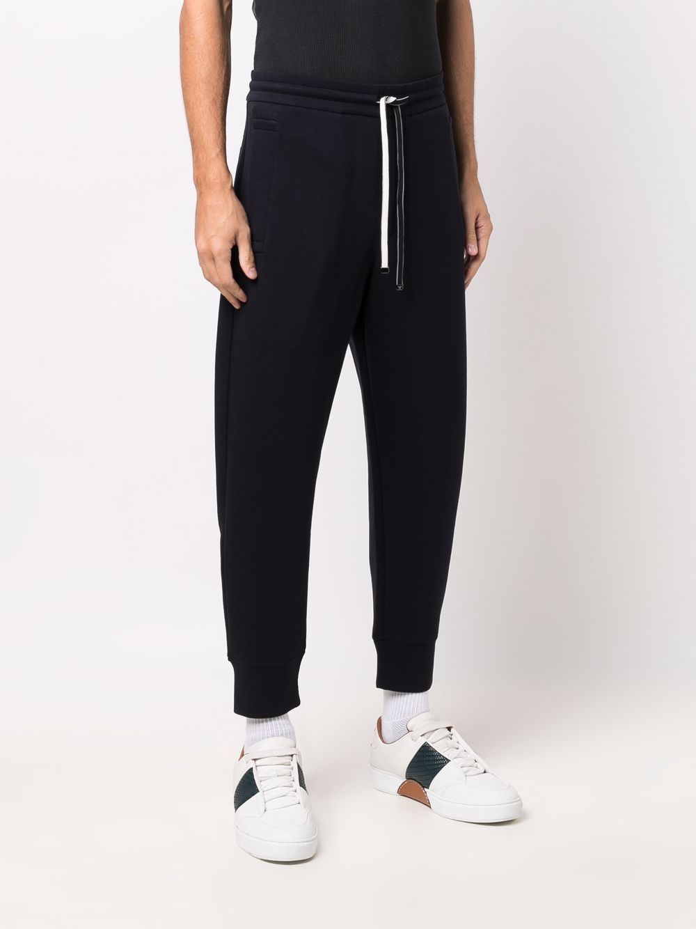 EMPORIO ARMANI Cotton Blend Mid-Rise Sweatpants for Men