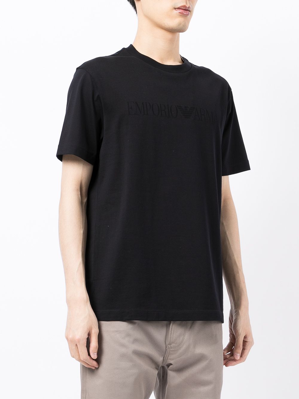 EMPORIO ARMANI Logo Cotton T-Shirt for Men - FW25