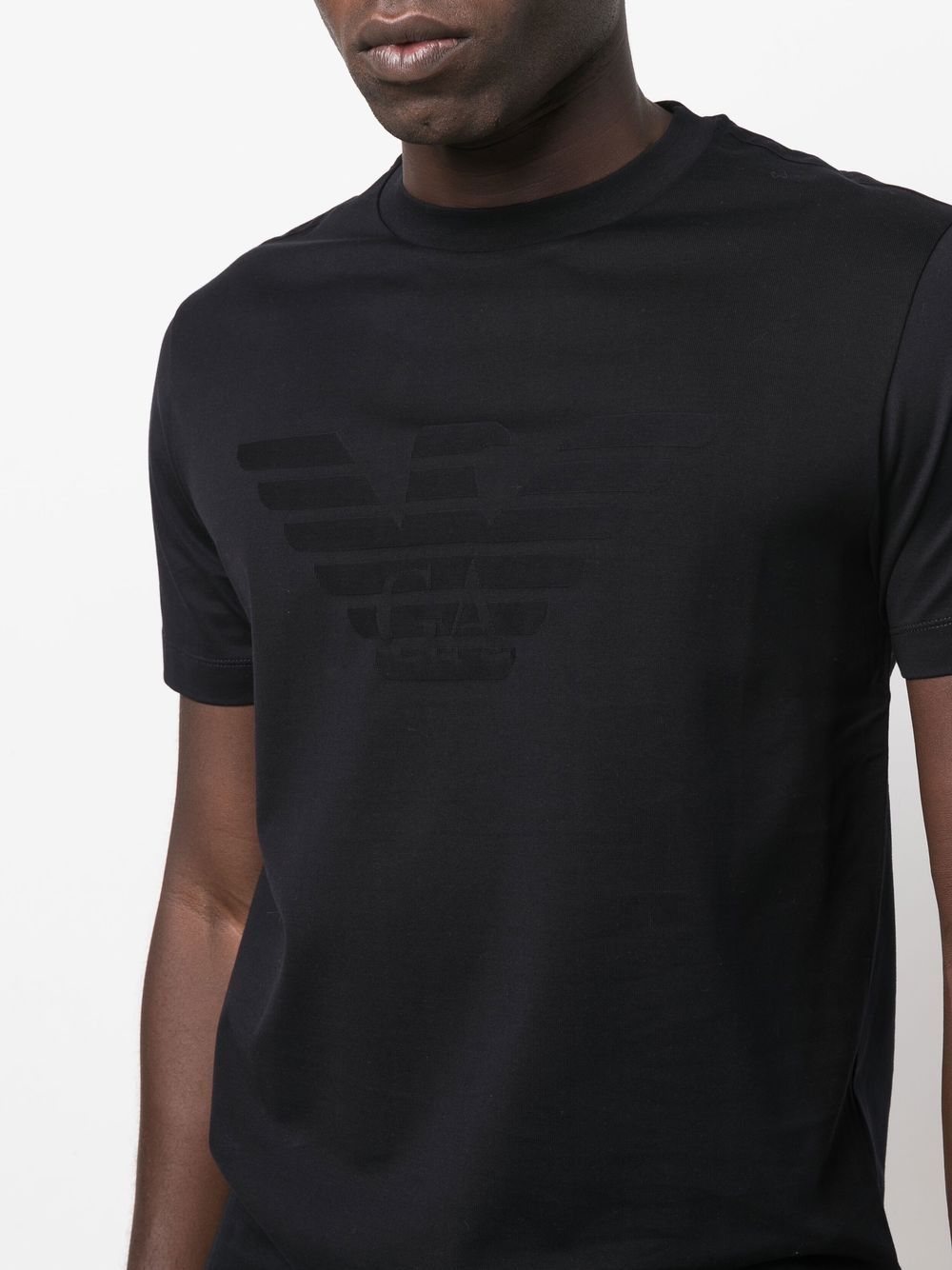 EMPORIO ARMANI Cotton Logo T-Shirt for Men - FW25 Collection