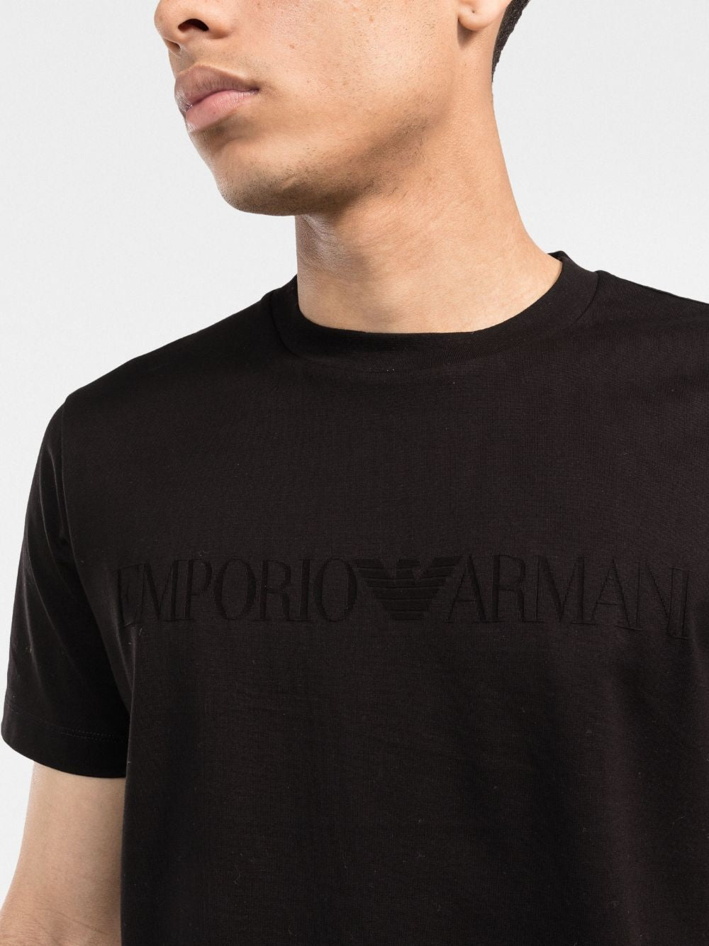 EMPORIO ARMANI Logo Print Short Sleeved T-Shirt for Men