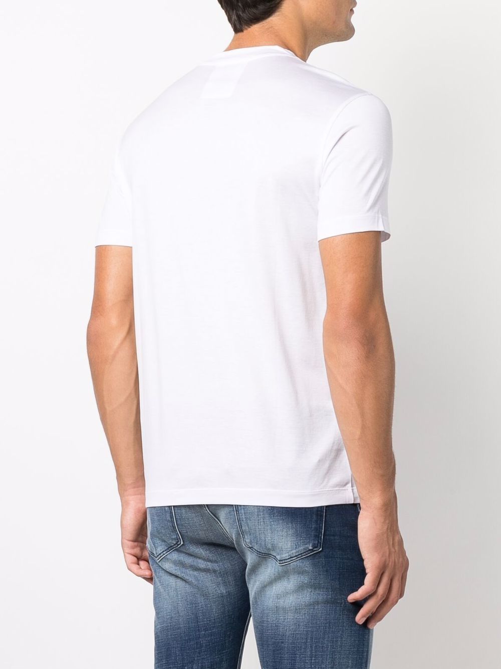 EMPORIO ARMANI Logo Cotton Blend T-Shirt - Men's FW25