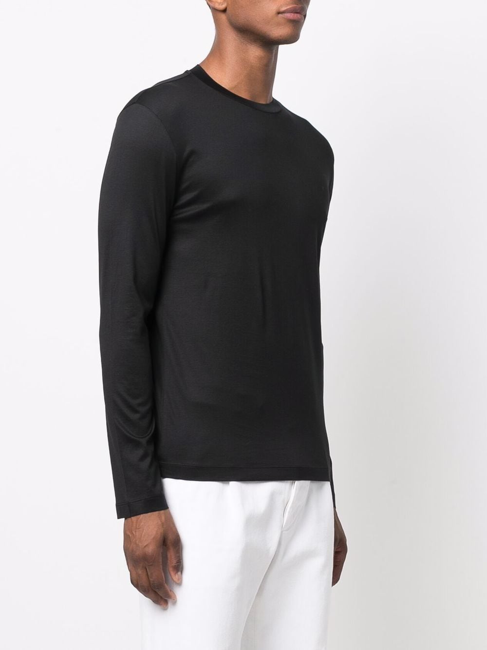 EMPORIO ARMANI Sustainable Logo Long Sleeve T-Shirt